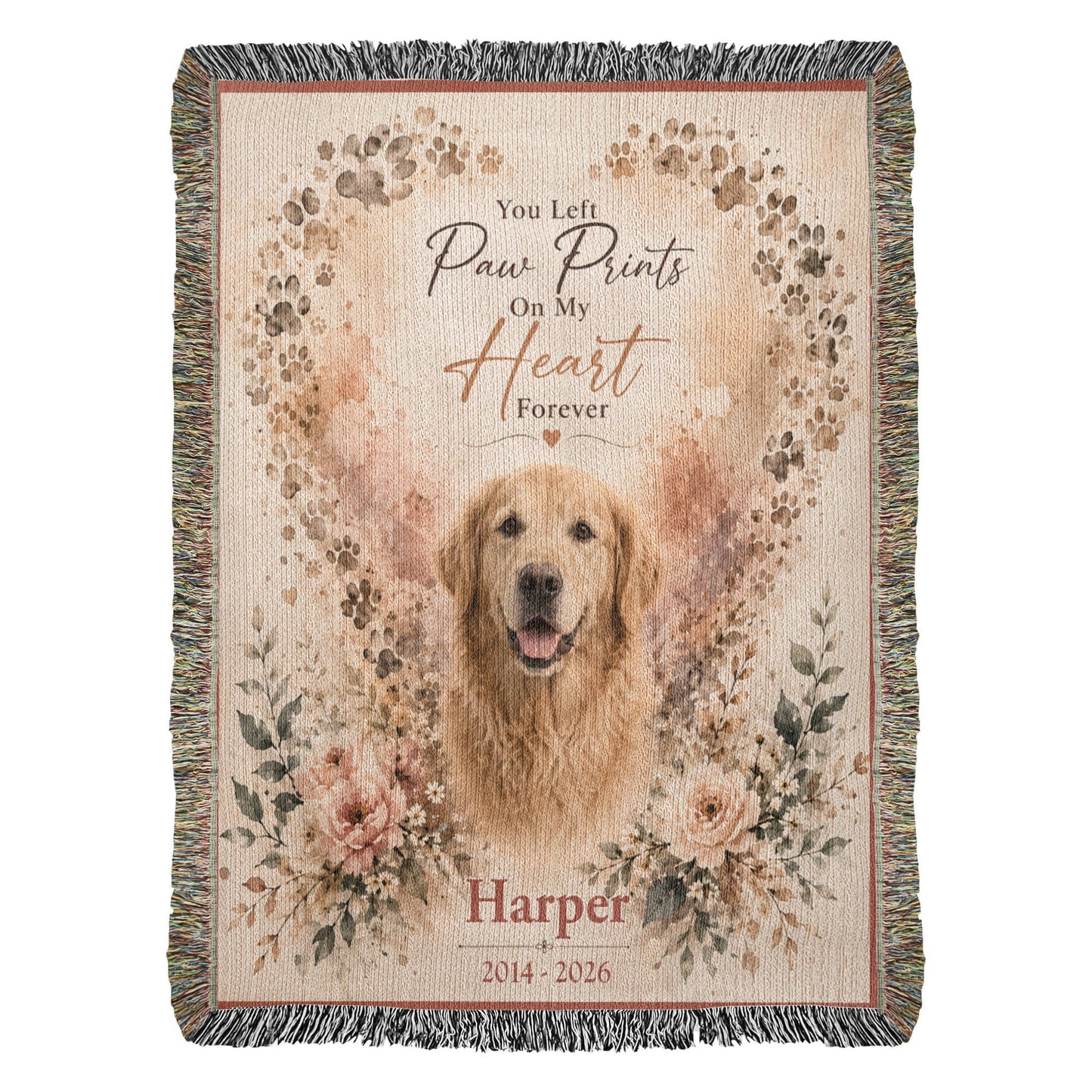 Heart Shaped Paw Prints