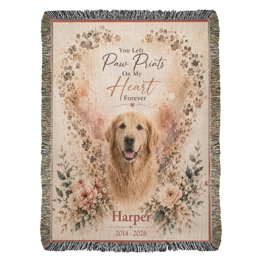 Heart Shaped Paw Prints