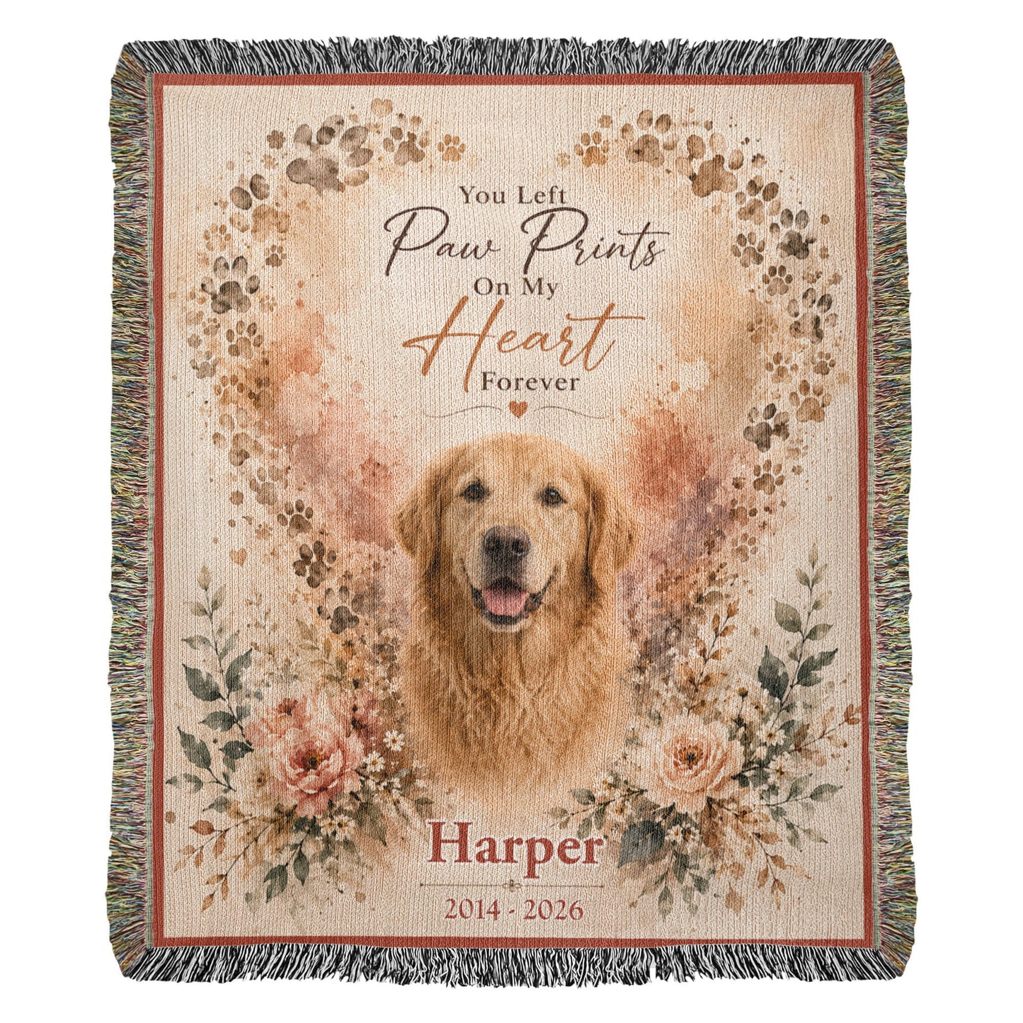 Heart Shaped Paw Prints