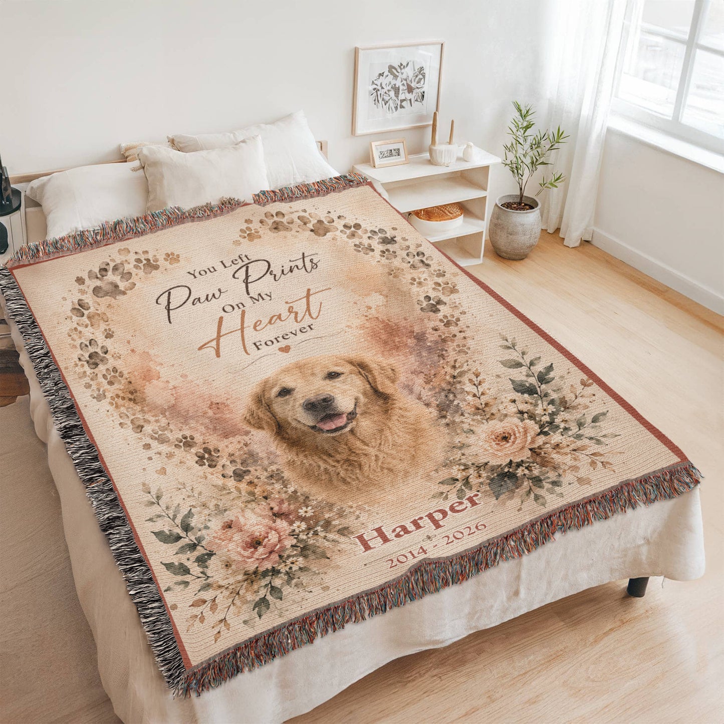 Heart Shaped Paw Prints
