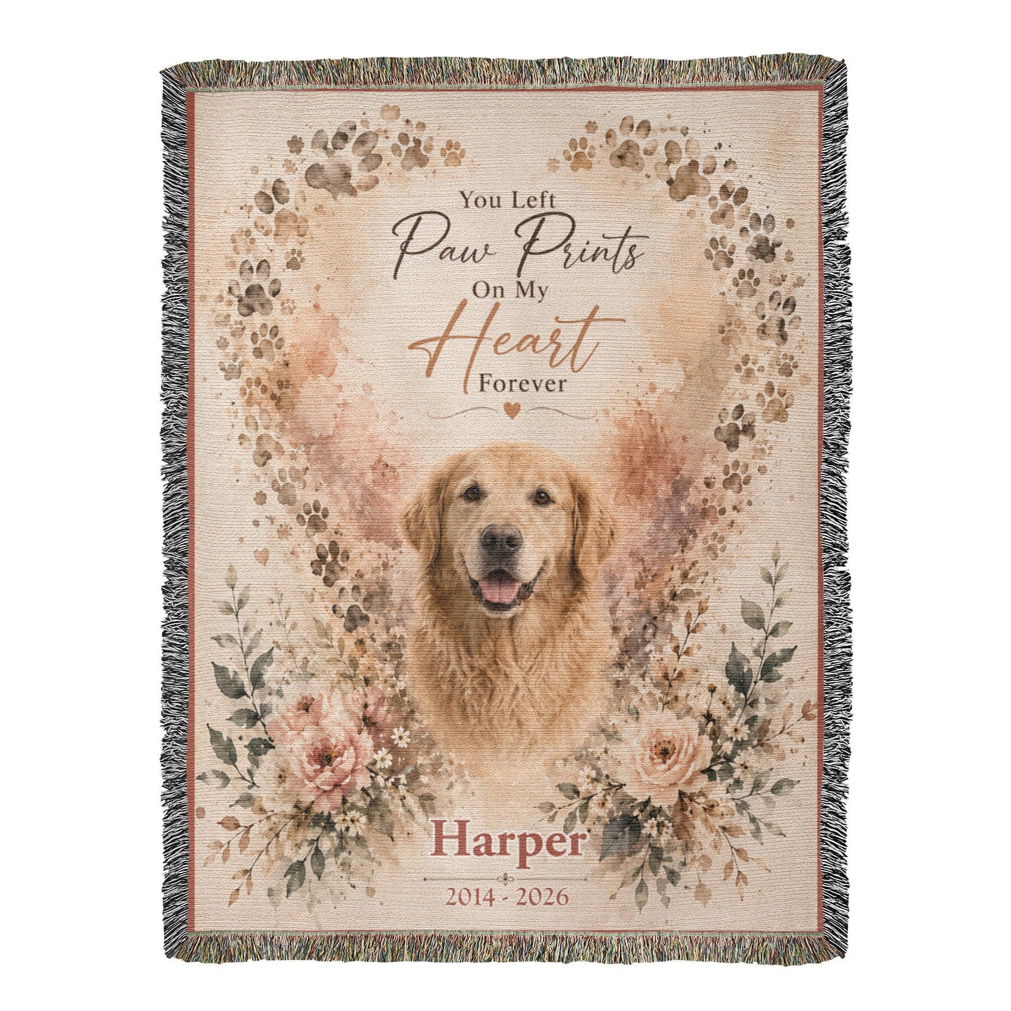 Heart Shaped Paw Prints